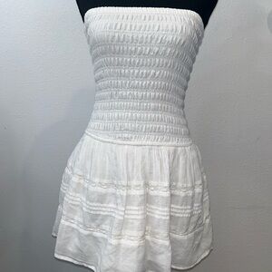 NEW! Hollister White Strapless Dress